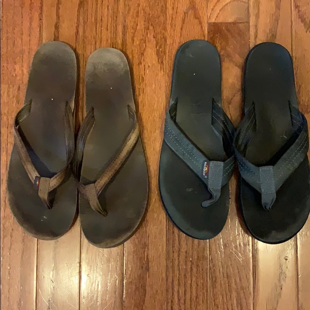 Rainbow Flip Flops